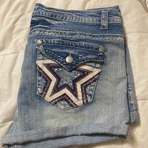 Denim shorts
